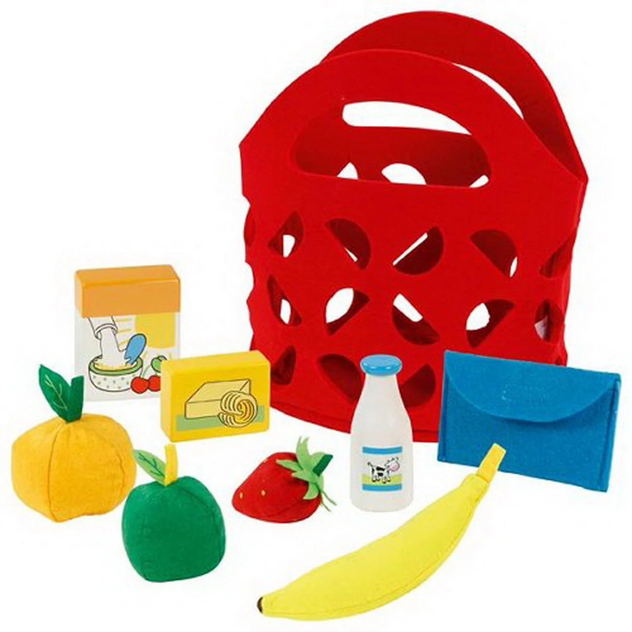 Einkaufstasche Filz Mit Zubehör (goki 51485) 1 Einkaufstasche Filz Mit Zubehör (goki 51485)