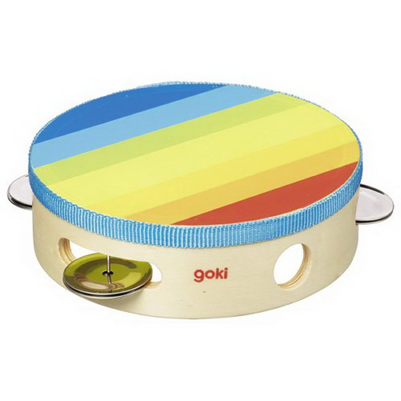 Tamburin Mit Schellen Regenbogen (goki 61920) 1 Tamburin Mit Schellen Regenbogen (goki 61920)