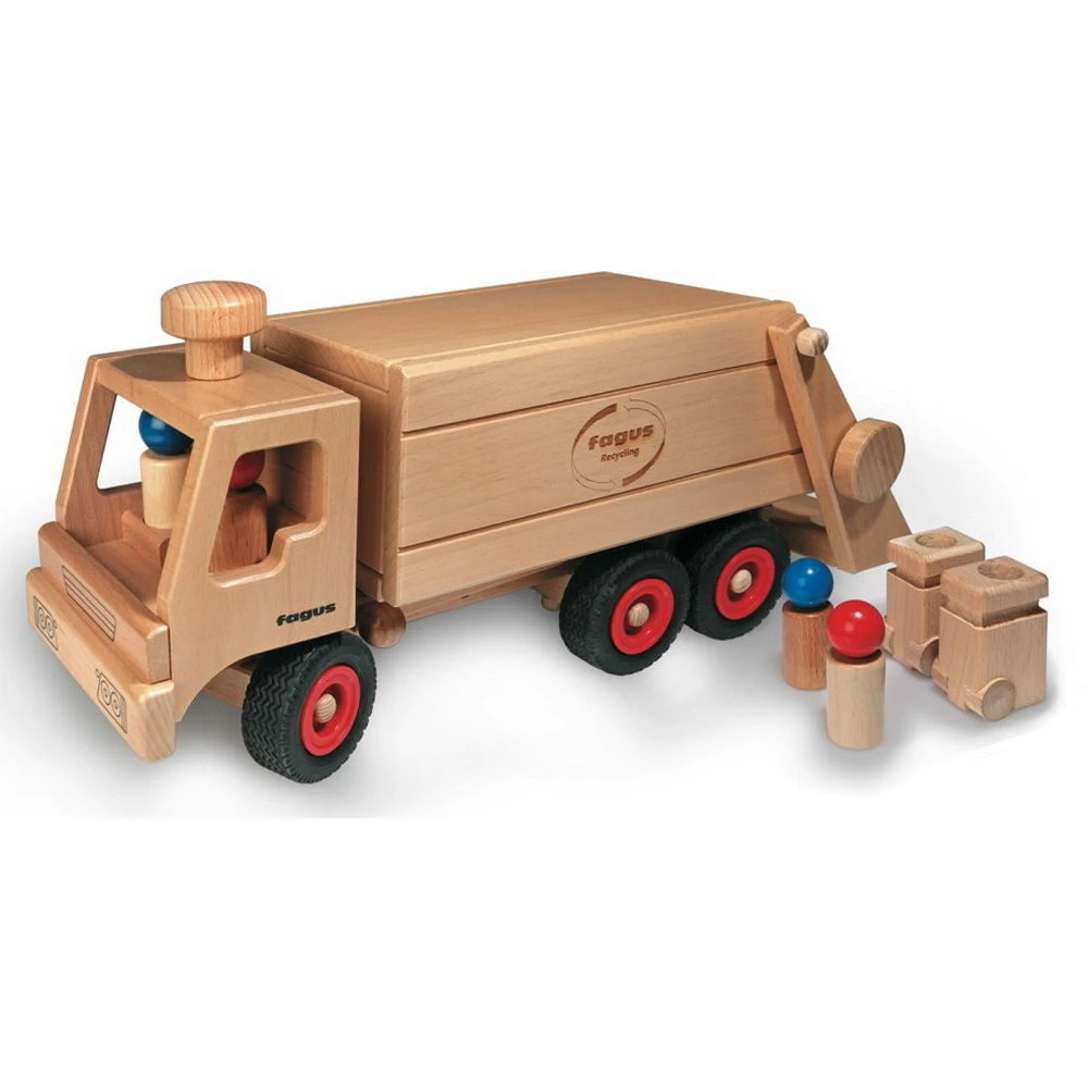 Fagus Müllkipper (10-66) Holzspielzeug 2 Fagus Müllkipper (10-66) Holzspielzeug – Bild 2