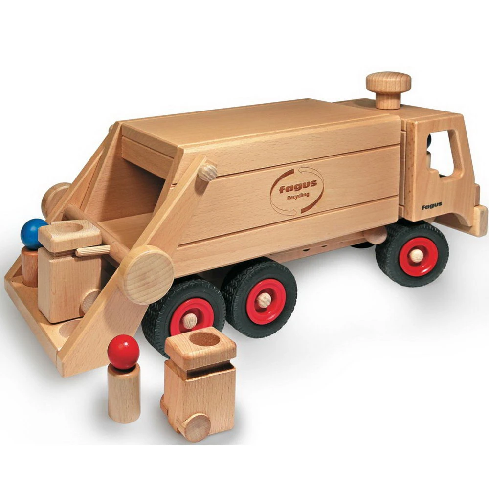 Fagus Müllkipper (10-66) Holzspielzeug 1 Fagus Müllkipper (10-66) Holzspielzeug