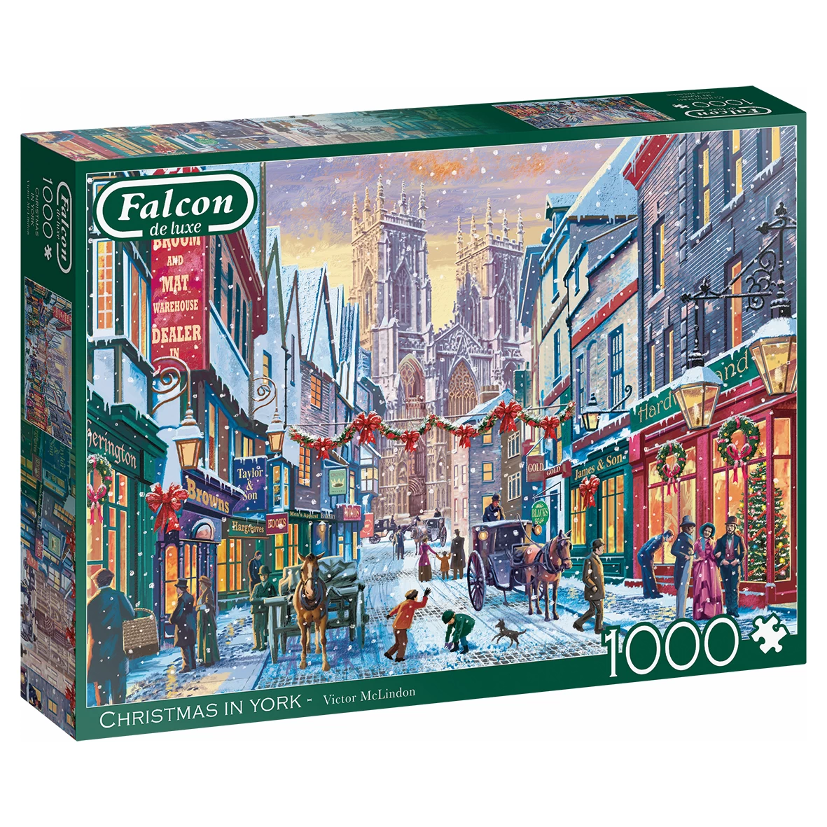 Puzzle - Weihnachten Christmas In York (Falcon De Luxe) - 1000 Teile 1 Puzzle - Weihnachten Christmas In York (Falcon De Luxe) - 1000 Teile