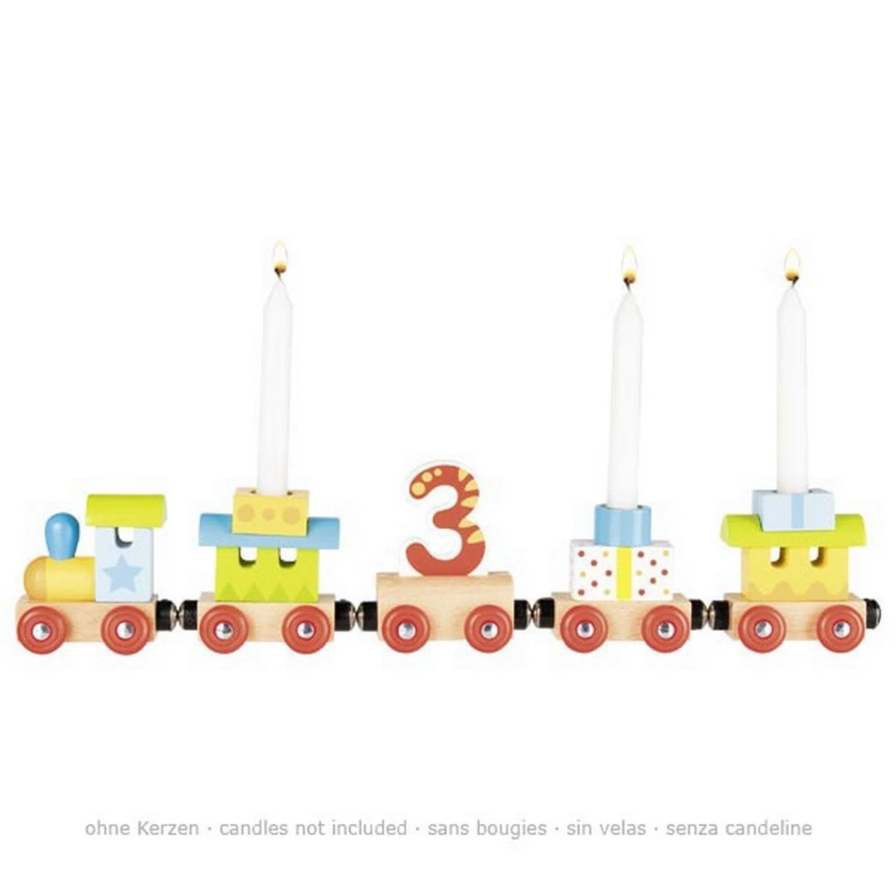 Geburtstagszug Mit Magnetverbindung (Goki 60721) 2 Geburtstagszug Mit Magnetverbindung (Goki 60721) – Bild 2