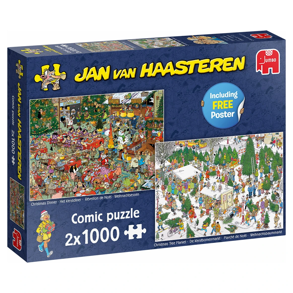 Jumbo Puzzle - Weihnachtsgeschenke (van Haasteren) - 2x 1000 Teile 1 Jumbo Puzzle - Weihnachtsgeschenke (van Haasteren) - 2x 1000 Teile