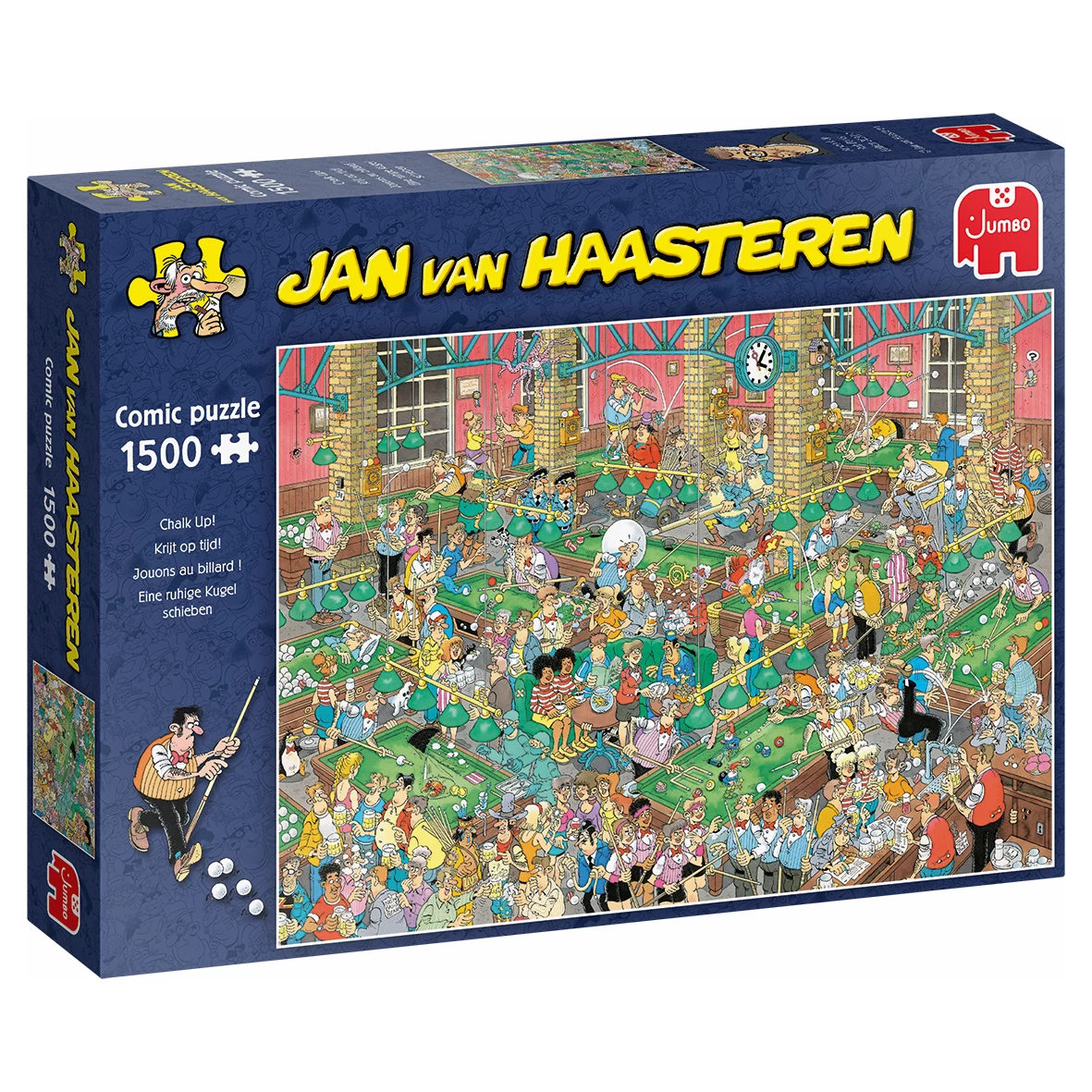 Jumbo Puzzle - Eine Ruhige Kugel Schieben Chalk Up!(van Haasteren) - 1500 Teile 1 Jumbo Puzzle - Eine Ruhige Kugel Schieben Chalk Up!(van Haasteren) - 1500 Teile