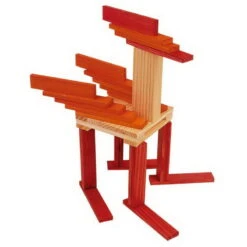 Kapla Farben Set Rot Orange Und Buch 22 -Spielzeug Welt Verkauf kapla holz bausteine farbe rot orange