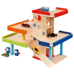 Parkhaus Aus Holz (goki 53821) 7 Parkhaus Aus Holz (goki 53821) -Spielzeug Welt Verkauf parkhaus goki 53821