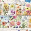 Jumbo Puzzle - Briefmarken Sommerblumen (Janneke Brinkman) - 1000 Teile