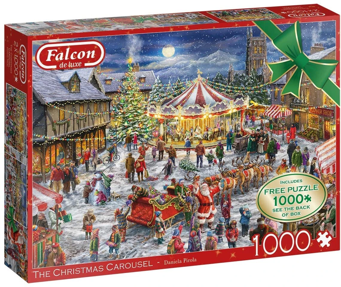 Puzzle - The Christmas Carousel (Falcon De Luxe) - 2x 1000 Teile 2 Puzzle - The Christmas Carousel (Falcon De Luxe) - 2x 1000 Teile – Bild 2