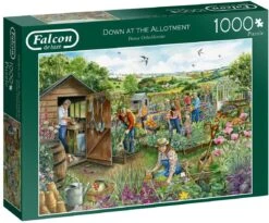 Puzzle - Unten Im Kleingarten - Down At The Allotment (Falcon De Luxe) - 1000 Teile