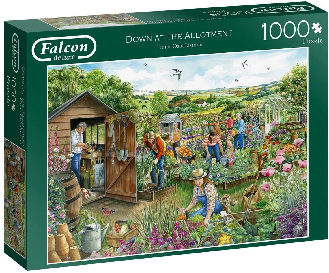 Puzzle - Unten Im Kleingarten - Down At The Allotment (Falcon De Luxe) - 1000 Teile 1 Puzzle - Unten Im Kleingarten - Down At The Allotment (Falcon De Luxe) - 1000 Teile