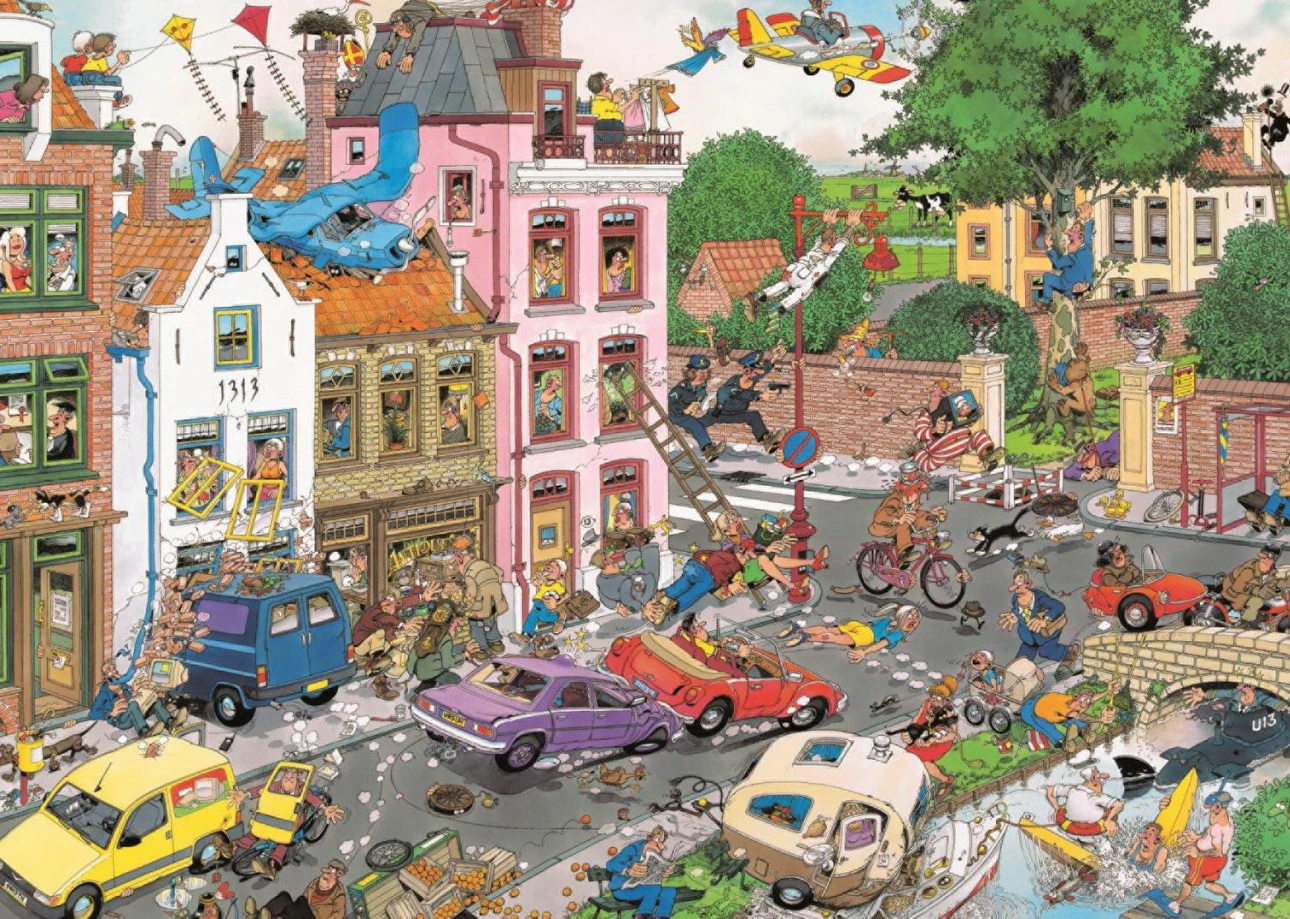 Jumbo Puzzle - Freitag Der 13te (van Haasteren) - 1000 Teile 1 Jumbo Puzzle - Freitag Der 13te (van Haasteren) - 1000 Teile