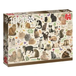 Jumbo Puzzle - Katzen Poster (Francien Van Westering) - 1000 Teile