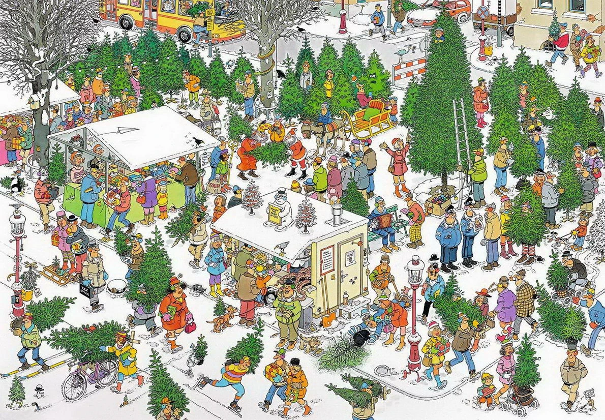 Jumbo Puzzle - Weihnachtsgeschenke (van Haasteren) - 2x 1000 Teile 2 Jumbo Puzzle - Weihnachtsgeschenke (van Haasteren) - 2x 1000 Teile – Bild 2