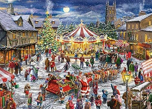 Puzzle - The Christmas Carousel (Falcon De Luxe) - 2x 1000 Teile 1 Puzzle - The Christmas Carousel (Falcon De Luxe) - 2x 1000 Teile
