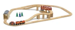 Melissa & Doug Holzeisenbahn Schwenkbrücke Set