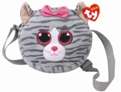 TY Glubschis Schultertasche- Kiki - Katze Grau