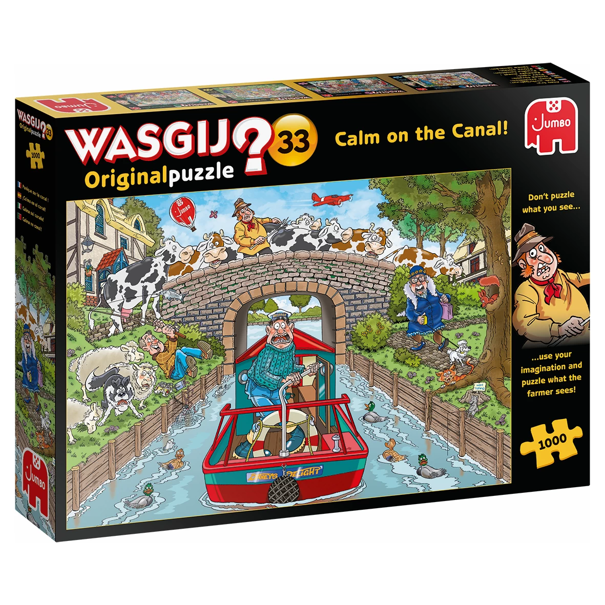 Jumbo Wasgij Puzzle 33 - Ruhige Fahrt Auf Dem Kanal - 1000 Teile 1 Jumbo Wasgij Puzzle 33 - Ruhige Fahrt Auf Dem Kanal - 1000 Teile