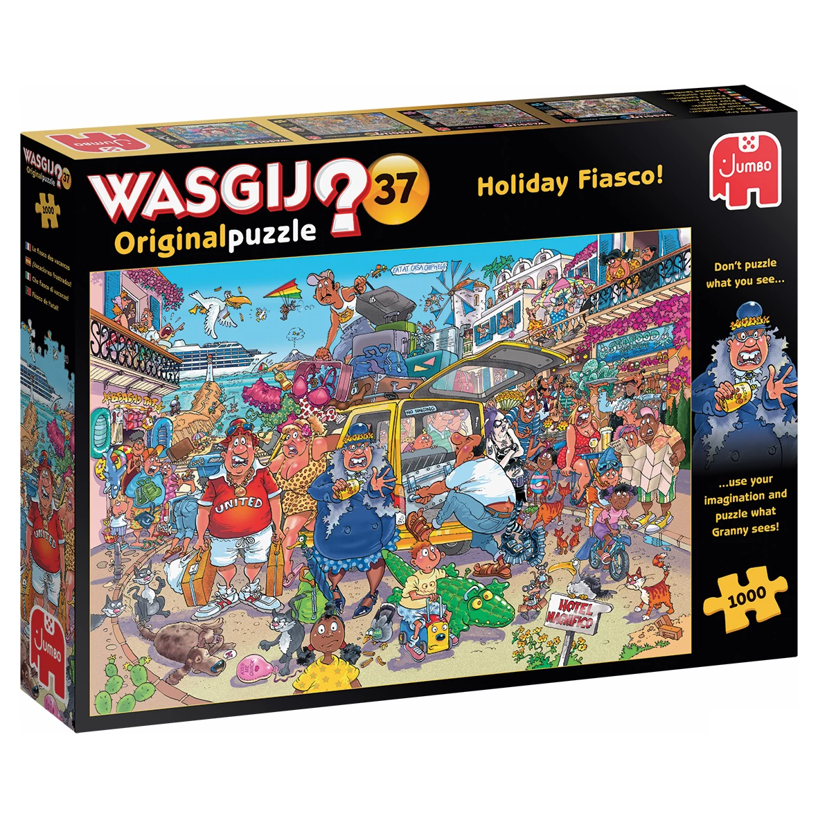 Jumbo Wasgij Puzzle 37 - Holiday Fiasco - 1000 Teile 1 Jumbo Wasgij Puzzle 37 - Holiday Fiasco - 1000 Teile