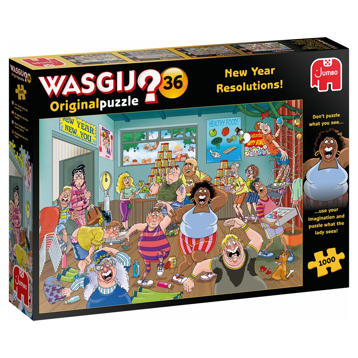 Jumbo Wasgij Puzzle 36 - Gute Vorsätze Fürs Neue Jahr - 1000 Teile 1 Jumbo Wasgij Puzzle 36 - Gute Vorsätze Fürs Neue Jahr - 1000 Teile